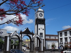 Portugal Sao Miguel Ponta Delgada Rathausplatz
