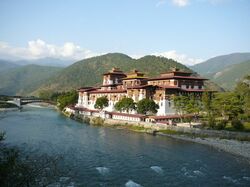 Klosterburg, Punakha Dzong, Bhutan, Sehenswürdigkeiten Bhutan