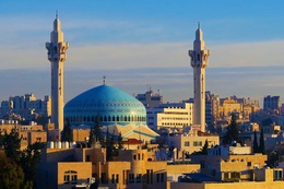 Amman, Malik Abdullah Moschee, Jordanien, Rundreise Jordanien