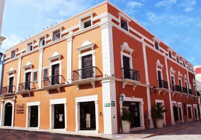 Orange, Gebäude, Hotel, Mision Campeche, Haus, Mexiko
