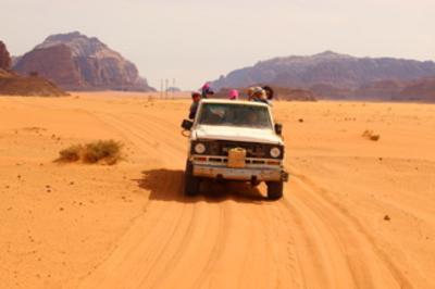 Jordanien, Wüste, Wadi Rum, Jeep, Transport, Rundreise Jordanien