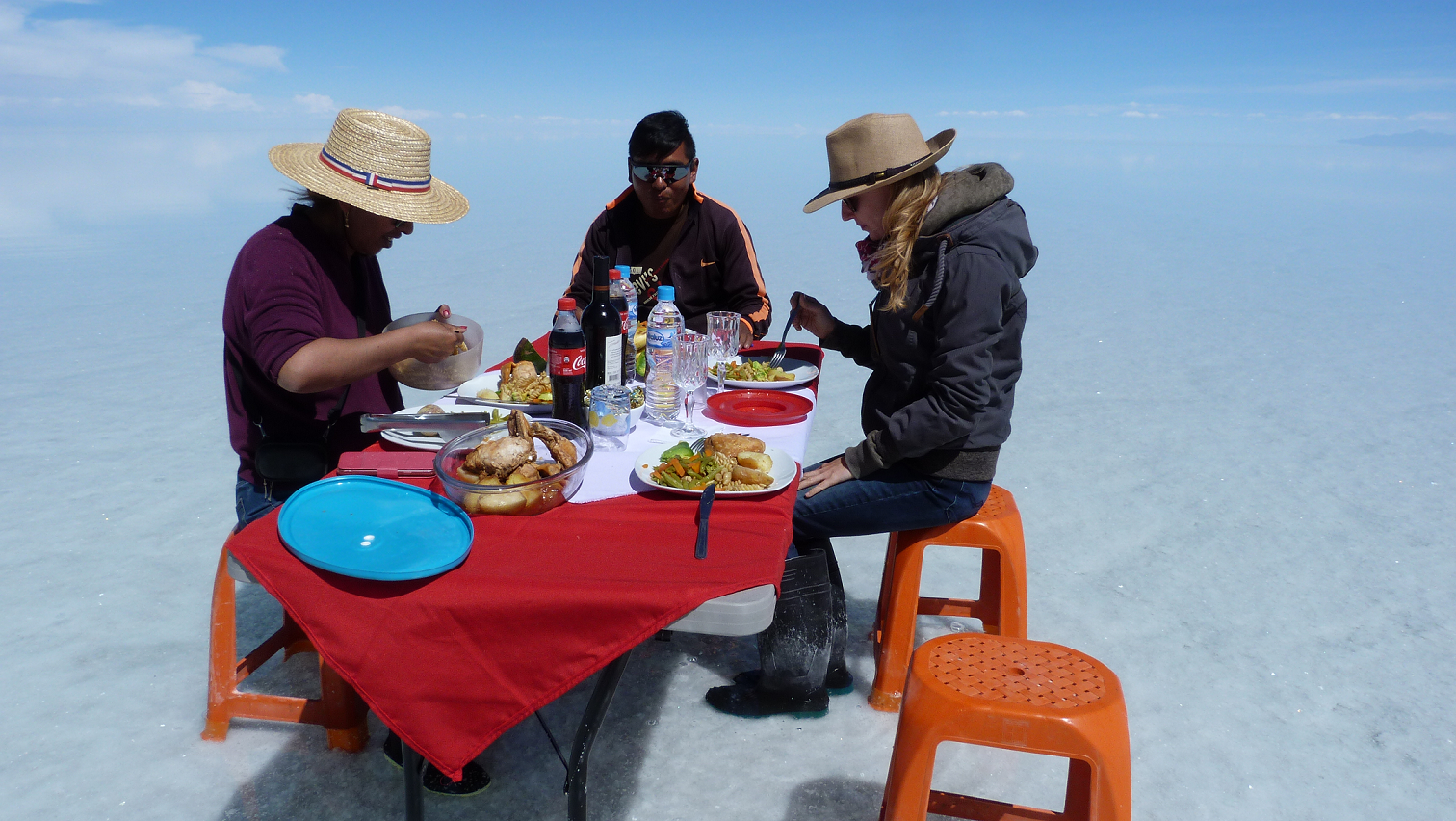 Rundreise Bolivien, Mittagessen, Uyuni, Salzwüste, Essen